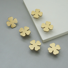 Load image into Gallery viewer, Creative Brass Clover Knobs & Pulls | Cabinet, Wardrobe Door, Drawer & Dresser Hardware