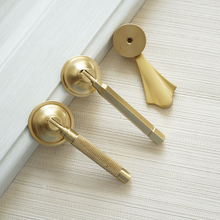 Load image into Gallery viewer, Brass Drop Ring Knobs & Pulls | Gold Drawer, Dresser & Cabinet Door Knobs, Furniture Hardware Handles