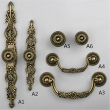 Load image into Gallery viewer, Vintage Rustic Antique Bronze Knobs, Pulls & Handles with Back Plate | Dresser, Drawer, Kitchen Cabinet & Furniture Hardware Decor