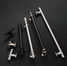 Load image into Gallery viewer, 3.75", 5.0", 6.3", 7.55" (96, 128, 160, 192mm) Black & Gold Modern Drawer Pulls | Kitchen Cabinet & Door Handles, Dresser Knobs