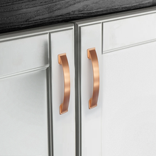 Load image into Gallery viewer, 3"-6.3" Brushed Copper Knobs, Pulls & Handles | Drawer, Cabinet, Dresser & Kitchen Cupboard Furniture Hardware