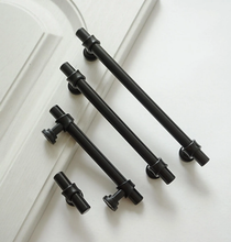 Load image into Gallery viewer, 3.78"(96mm)-12.6"(320mm) Black Pulls & Handles | Cabinet, Dresser, Drawer, Closet, Kitchen & Cupboard Hardware