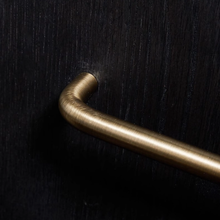 Load image into Gallery viewer, Minimalist Antique Bronze & Aged Brass Cabinet Handles | Large 500mm Drawer Pulls, Kitchen Knobs & Brass Hardware