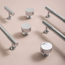 Load image into Gallery viewer, 3.78", 5", 6.3", 8.8", 12.6" Solid Chrome Drawer Handles | Cabinet & Dresser Knobs, Kitchen & Cupboard Pulls, High-Quality Furniture Hardware