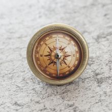 Load image into Gallery viewer, Compass Ornate Knobs & Pulls (Antique Bronze, Crystal) | French Style Drawer, Dresser & Cabinet Furniture Hardware
