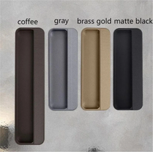 Load image into Gallery viewer, Invisible Concealed Embedded Pull Handles | Coffee Gray, Black Modern Drawer & Closet Door Handles, Wardrobe & Cabinet Pulls