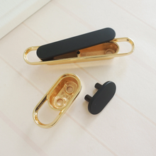 Load image into Gallery viewer, 0.63"(16mm), 2.5"(64mm) Gold, Black & White Knobs, Pulls & Handles | Drawer, Kitchen Cabinet, Dresser, Cupboard & Furniture Hardware