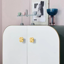 Load image into Gallery viewer, Creative Brass Clover Knobs & Pulls | Cabinet, Wardrobe Door, Drawer & Dresser Hardware