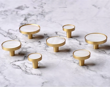 Load image into Gallery viewer, Nordic Simple Creative Round Brass Knobs | Wardrobe Door, Cabinet, American Door & Drawer Hardware