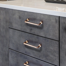 Load image into Gallery viewer, 3.78"-6.3" Rose Gold Knobs & Pulls | Drawer, Cabinet, Dresser, Wardrobe & Kitchen Cupboard Hardware