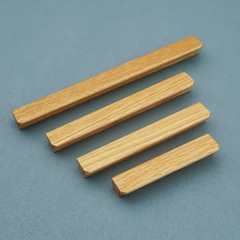 Load image into Gallery viewer, Minimalist Natural Oak & Walnut Wood Round Knobs & Pulls | Cabinet, Dresser, Kitchen, Closet & Drawer Hardware