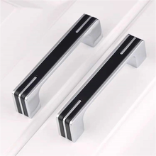 Load image into Gallery viewer, 3.78"-12.6" Black, White & Chrome Knobs, Pulls & Handles | Cabinet Door, Drawer, Dresser & Kitchen Cabinet Hardware