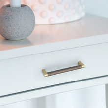 Load image into Gallery viewer, Knurled Champagne Gold & Coffee Pulls & Knobs | Kitchen, Cabinet, Dresser & Cupboard Hardware