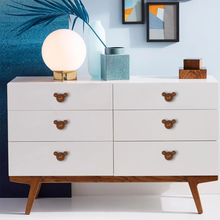 Load image into Gallery viewer, Cute Bear Ceramic Knobs | Colorful Dresser & Kitchen Cupboard Knobs, Drawer & Cabinet Handles, Furniture Hardware