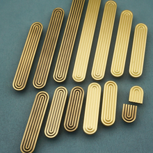 Load image into Gallery viewer, Art Deco Solid Brass Knobs, Pulls & Handles (Matte Gold, Antique Bronze) | Cabinet, Drawer & Kitchen Gold Hardware