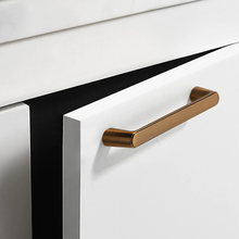 Load image into Gallery viewer, 3.78"-7.55" Black Copper & Brushed Brass Knobs & Pulls | Dresser, Drawer, Kitchen & Antique Coffee Cabinet Door Handles