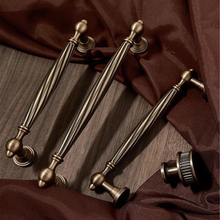 Load image into Gallery viewer, 5"-6.3" Aged Brass & Antique Bronze Knobs, Pulls & Handles | Cabinet, Kitchen, Drawer, Dresser & Cupboard Hardware