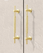 Load image into Gallery viewer, 1.25", 3.78", 5", 7.56", 10" Gold Hammered & Black Nickel Pulls | Kitchen & Cabinet Handles, Drawer Knobs, Art Decor Hardware