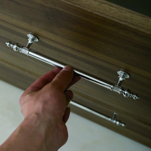 Load image into Gallery viewer, 3.78"-6.3" Polished Chrome & Solid Brass Knobs, Pulls & Handles | Drawer, Cabinet, Dresser, Kitchen & Wardrobe Hardware