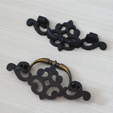 Load image into Gallery viewer, 2.5" (64mm) Vintage Black & Antique Bronze Drop Bail Pulls & Handles | Dresser, Drawer, Kitchen Cabinet & Furniture Hardware