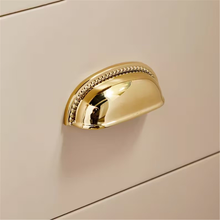 Load image into Gallery viewer, 2.5" Gold Cup Solid Brass Knobs & Pulls | Polished Exquisite Mini Cabinet, Drawer & Kitchen Handles, Gift-Worthy Gold Hardware