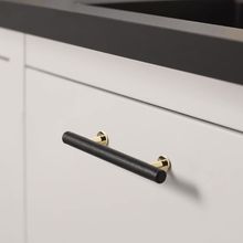 Load image into Gallery viewer, 3.78"-5" Leather Knobs, Pulls & Handles (Orange, Gray, White, Black) | Cabinet Door, Dresser, Drawer & Kitchen Hardware
