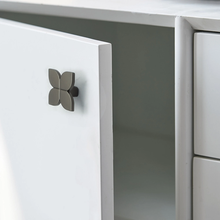 Load image into Gallery viewer, 2.5" Clover Brass Knobs | Black Gray & Gold Unique Dresser & Drawer Knobs, Kids Door Handles, Gift-Worthy Home Replacement Hardware