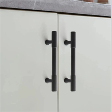 Load image into Gallery viewer, 3.78", 5", 6.3", 8.8", 12.6" Black Drawer Handles & Knobs | Cabinet & Dresser Pulls, Kitchen & Cupboard Handles, Furniture Hardware