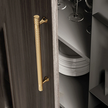 Load image into Gallery viewer, 3.78", 5", 7.55" Shiny Gold & Titanium Black Kitchen Pulls | Drawer Knobs, Wardrobe & Cabinet Pulls, Cabinet Hardware