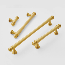 Load image into Gallery viewer, 3.78"-7.55" Antique Bronze & Brushed Brass Concise Style Pulls & Knobs | Kitchen, Drawer, Cabinet, Wardrobe & Home Furniture Hardware