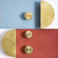 Load image into Gallery viewer, 2.5", 5.0" Solid Brass Hammered Semicircle Pulls | Drawer & Cabinet Door Handles, Dresser & Wardrobe Knobs, Hardware