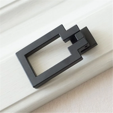Load image into Gallery viewer, Black Drop Ring Drawer Handles | Cabinet Door Knobs, Dresser & Kitchen Pulls, Pull Handles