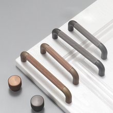 Load image into Gallery viewer, 3.78", 5", 7.55", 12.6" Coffee Gray Drawer Pulls | Knurled Kitchen & Cabinet Handles, Dresser & Cupboard Knobs, Hardware