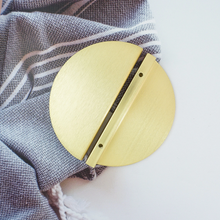 Load image into Gallery viewer, 2.5" (64mm) Modern Brushed Gold Brass Knobs, Pulls & Handles | Drawer, Dresser, Kitchen Cabinet, Wardrobe & Cupboard Hardware