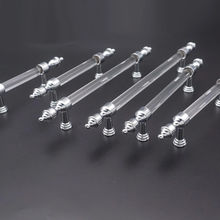 Load image into Gallery viewer, Art Decor Clear Acrylic & Chrome Crystal Knobs, Pulls & Handles | Cabinet, Drawer, Kitchen, Dresser, Bathroom & Door Hardware