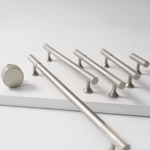 Load image into Gallery viewer, 3.78", 5", 6.3", 8.8", 12.6" Brushed Nickel Drawer Knobs & Pulls | Cabinet & Dresser Knobs, Kitchen Pulls, Cupboard Handles, High-Quality Hardware