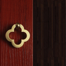 Load image into Gallery viewer, 1.1", 1.25", 2.5", 3.78", 5" Brushed Brass Gold Drop Ring Cabinet Knobs | Drawer Pulls, Dresser & Door Handles