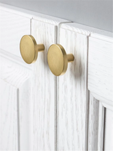 Load image into Gallery viewer, Round Brass Cabinet Knobs | Drawer & Kitchen Cupboard Handles, Furniture Hardware Pulls