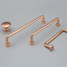 Load image into Gallery viewer, 3.78"-6.3" Rose Gold Knobs & Pulls | Drawer, Cabinet, Dresser, Wardrobe & Kitchen Cupboard Hardware