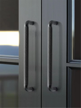 Load image into Gallery viewer, 3.78", 5", 7.55", 12.6" Coffee Gray Drawer Pulls | Knurled Kitchen & Cabinet Handles, Dresser & Cupboard Knobs, Hardware