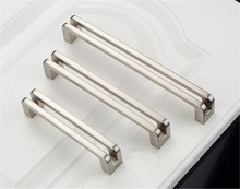 Load image into Gallery viewer, 3.75", 5", 6.3" (96, 128, 160mm) Black, Brushed Nickel & Gun Metal Dresser Pulls | Kitchen Cabinet Door, Wardrobe & Cupboard Handles, Knobs