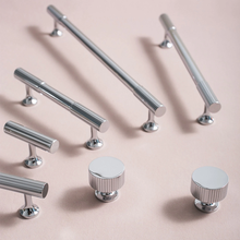Load image into Gallery viewer, 3.78", 5", 6.3", 8.8", 12.6" Solid Chrome Drawer Handles | Cabinet & Dresser Knobs, Kitchen & Cupboard Pulls, High-Quality Furniture Hardware