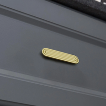 Load image into Gallery viewer, 2.5"-5" Unique Track Design Solid Brass & Antique Bronze Knobs, Pulls & Handles | Cabinet, Drawer, Cupboard, Dresser & Kitchen Hardware