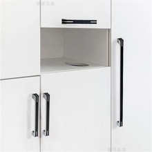 Load image into Gallery viewer, 3.78"-12.6" Black, White & Chrome Knobs, Pulls & Handles | Cabinet Door, Drawer, Dresser & Kitchen Cabinet Hardware