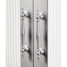 Load image into Gallery viewer, 3", 3.78", 5", 6.3" Chrome Drawer Pulls | Unique Kitchen & Wardrobe Handles, Hollow Cupboard Knobs, Hardware