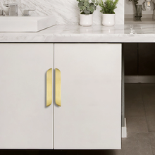 Load image into Gallery viewer, 3.78", 5.0", 8.8" Solid Brass Drawer Handles | Modern Kitchen & Cupboard Pulls, Dresser, Cabinet & Wardrobe Knobs
