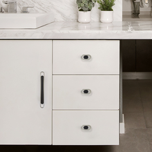 Load image into Gallery viewer, 3.78"-5" Modern Black & Brushed Nickel Knobs, Pulls & Handles | Cabinet, Drawer, Dresser, Kitchen & Cupboard Hardware