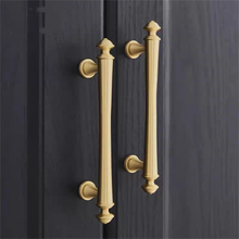 Load image into Gallery viewer, 3.78"-7.55" Antique Bronze & Brushed Brass Concise Style Pulls & Knobs | Kitchen, Drawer, Cabinet, Wardrobe & Home Furniture Hardware