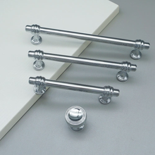 Load image into Gallery viewer, 3.78"-6.3" Polished Chrome Modern Knobs, Pulls & Handles | Cabinet, Kitchen, Drawer, Dresser, Closet & Wardrobe Hardware