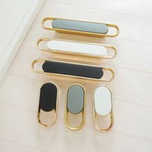 Load image into Gallery viewer, 0.63"(16mm), 2.5"(64mm) Gold, Black & White Knobs, Pulls & Handles | Drawer, Kitchen Cabinet, Dresser, Cupboard & Furniture Hardware